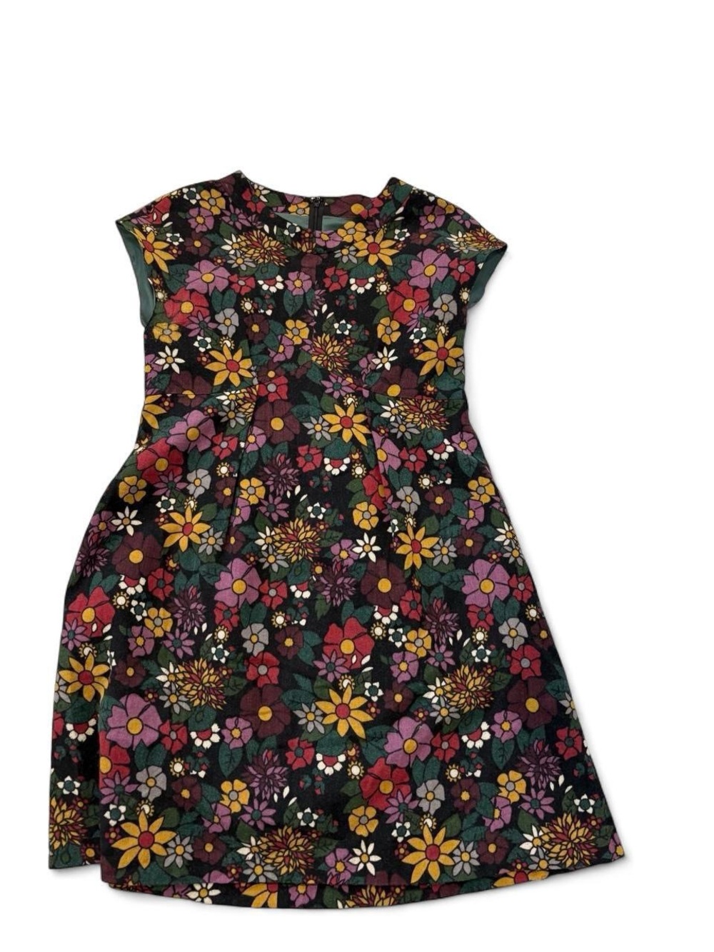 Women’s Floral A-Line Dress in Multi-Colored Print by Jocomomal de sybilla